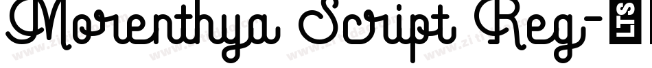 Morenthya Script Reg字体转换